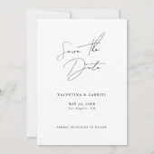 Moderne Minimale sparen de Uitnodiging van de Datu (Achterkant)