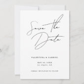 Moderne Minimale sparen de Uitnodiging van de Datu (Achterkant)