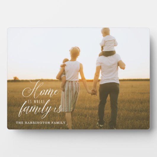 Moderne minimale startpunt is waar de familie voll fotoplaat (voorkant)