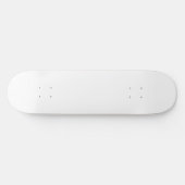 Moderne, minimale, stevige witte kleur skateboard (Horizontaal)