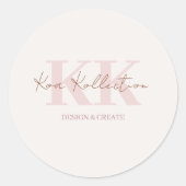 Moderne minimale Sticker Logo (Voorkant)