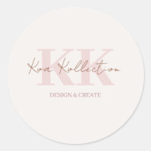 Moderne minimale Sticker Logo