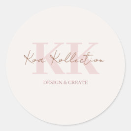 Moderne minimale Sticker Logo