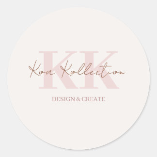 Moderne minimale Sticker Logo