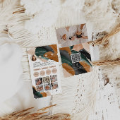 Moderne minimale stijlvolle multi foto QR CODE Bus Visitekaartje