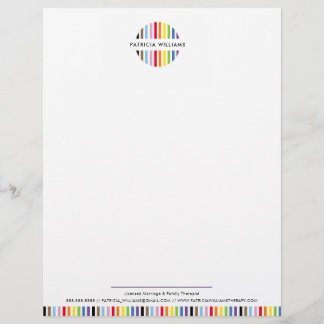 MODERNE MINIMALE streep logo regenboog trots LGBTQ Briefhoofd
