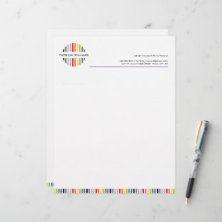 MODERNE MINIMALE streep logo regenboog trots LGBTQ Briefhoofd