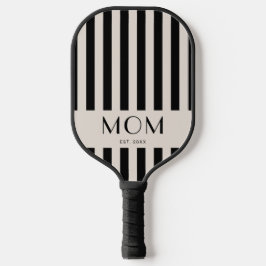 Moderne Minimale Strepen Moeder Gevestigd Pickleball Paddle