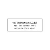 Moderne minimale teruggave van naam voor schoongem  zelfinktende stempel (Design)