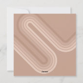 Moderne minimale tinten van champagne strepen foto feestdagenkaart (Achterkant)