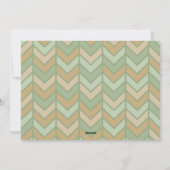 Moderne minimale tinten van Jeneverbesstrepen - 6 Feestdagenkaart (Achterkant)