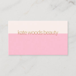 Moderne, minimale, transparante lichtroze visitekaartje