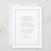 Moderne minimale trendy en chique | Foto Afstudere Aankondiging (Achterkant)