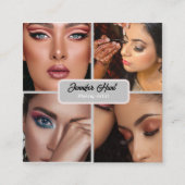 moderne minimale trendy make-up artist vierkante visitekaartje (Voorkant)