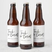 Moderne minimale troep en behandeling | Happy Hall Bier Etiket (Flessen)