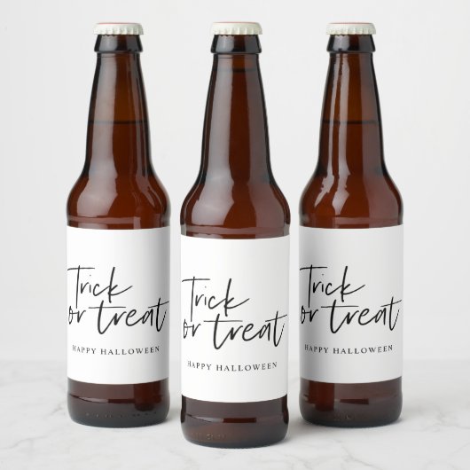 Moderne minimale troep en behandeling | Happy Hall Bier Etiket (Flessen)