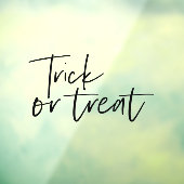 Moderne minimale troep en behandeling | Happy Hall Raamsticker (Vel 3)