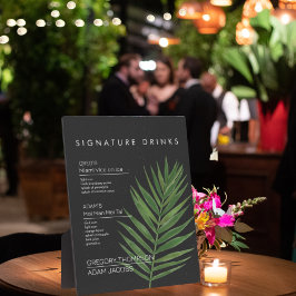 Moderne, minimale tropische Drink Bar Pla Fotoplaat