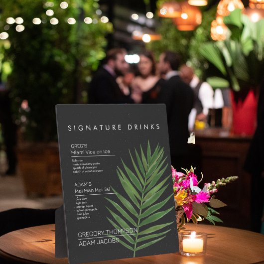 Moderne, minimale tropische Drink Bar Pla Fotoplaat