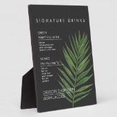 Moderne, minimale tropische Drink Bar Pla Fotoplaat (Zijkant)