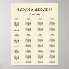 Moderne Minimale Trouw Welkom Bord Poster