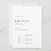 Moderne Minimale Trouwfeest Uitnodiging Template. (Voorkant)