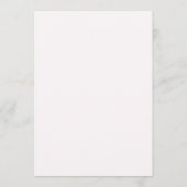 Moderne Minimale Trouwmenu Kaart Elegante Split (Achterkant)