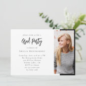 Moderne minimale tweefasefotograaf kaart (Staand voorkant)