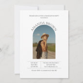 Moderne minimale tweefasefotograaf kaart (Achterkant)