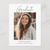 Moderne minimale tweeledige fotograafpartij uitnodiging briefkaart (Voorkant)