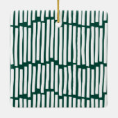 Moderne, minimale typografie 2-kerstcadeau keramisch ornament (Achterkant)