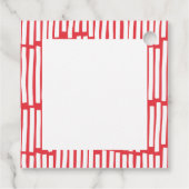 Moderne, minimale typografie 2 met kerstmis bedankjes labels (Achterkant)