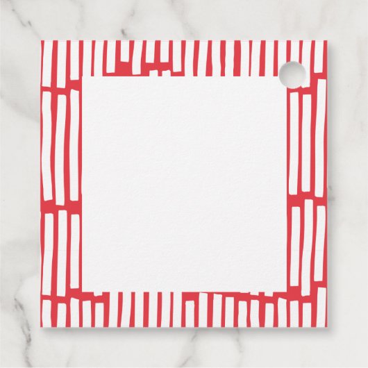 Moderne, minimale typografie 2 met kerstmis bedankjes labels (Achterkant)