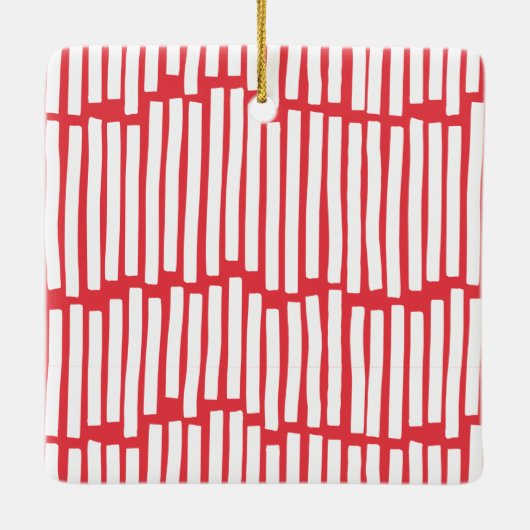 Moderne, minimale typografie 2 met kerstmis keramisch ornament (Achterkant)