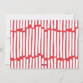 Moderne, minimale typografie 3 foto-kerstpreek Ho Feestdagenkaart (Achterkant)