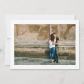 Moderne minimale typografie | 4 Foto Opslaan van d Save The Date (Achterkant)