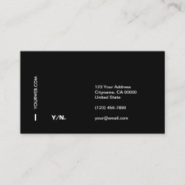 Moderne minimale Typografie B&W-Visitekaartje Visitekaartje