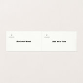 Moderne minimale Typografie Black Visitekaartje (Binnenkant ongevouwen)