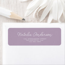 Moderne Minimale Typografie Casual Script Plum
