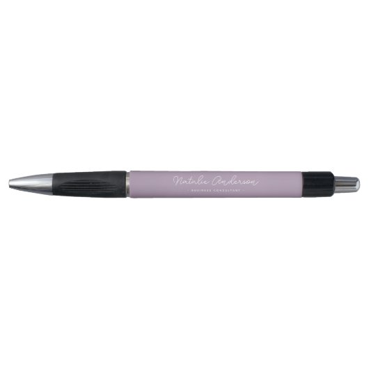 Moderne Minimale Typografie Casual Script Plum Pen (Voorkant)