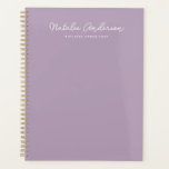 Moderne Minimale Typografie Casual Script Plum Planner<br><div class="desc">Een moderne en casual scripttypografie minimalistische planner in pruim en wit thema. Perfect voor persoonlijk gebruik en zaken of als een geschenk op maat voor een vriend,  dochter,  collega,  baas,  tante,  nicht,  moeder.</div>