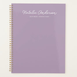Moderne Minimale Typografie Casual Script Plum Planner