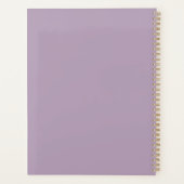 Moderne Minimale Typografie Casual Script Plum Planner (Achterkant)