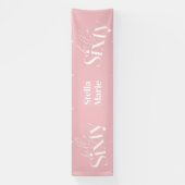 Moderne minimale typografie eenvoudige 60e verjaar spandoek (Verticaal)