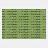 Moderne minimale typografie Gelukkig Nieuwjaar Inpakpapier Vel (Voorkant 2)