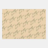 Moderne minimale typografie Gelukkig Nieuwjaar Inpakpapier Vel (Voorkant)