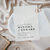 Moderne, minimale typografie, gewaagd script bruil