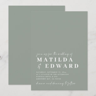Moderne, minimale typografie, gewaagd script bruil