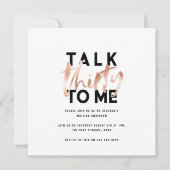 Moderne minimale typografie girale roos goud 30e (Voorkant)