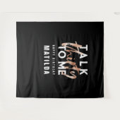 Moderne minimale typografie girale roos goud 30e v wandkleed (Voorkant (horizontaal))